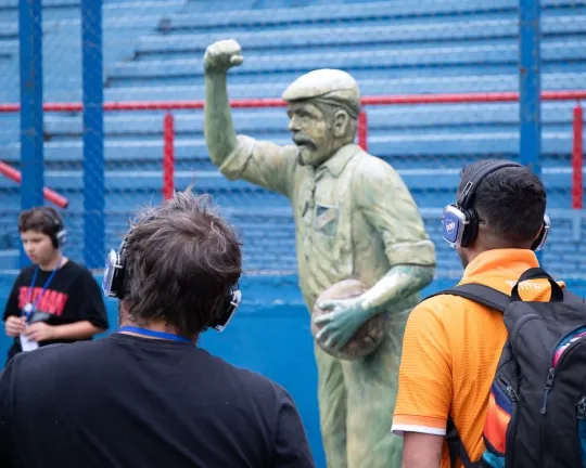 Personas en el paseo